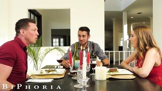 BiPhoria - three Way Marriage Proposal Ends In Orgy