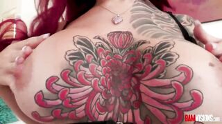 Breasty Tattooed Luna Legend Anal Screwing