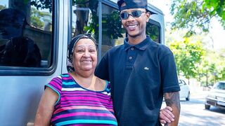 Plump 72 Years Old Aged Picked up for Anal