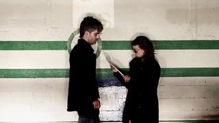 Having sex in a public parking. Secret agents Roleplay