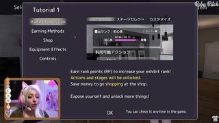 REAL LIFE PUBLIC EXHIBITIONIST PLAYS MANGA FLASHING GAME: Secret Flasher Sereka-san