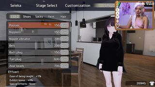 REAL LIFE PUBLIC EXHIBITIONIST PLAYS MANGA FLASHING GAME: Secret Flasher Sereka-san