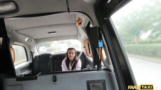 Fake Taxi - Youthful Air Stewardess becomes a member of the 9 Inch Taxi Club