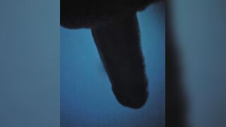 Str8 POV solo butt and teabag viewing. POV facial jizz flow