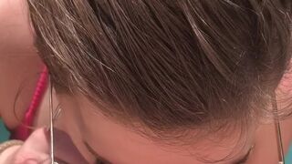 poolside bitch gagging on knob and widen from behind