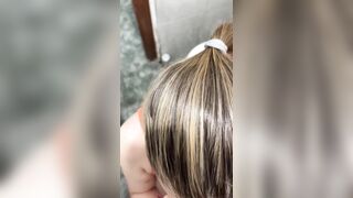 Hermosa colegiala latin chick me hace acabar en three minutos en la ducha. POV