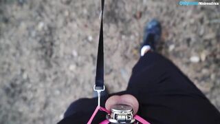 CHASTITY Teasing with MistressErica in the WOODS- COMPILATION