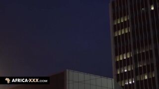 A Large Tits 3some in Africa