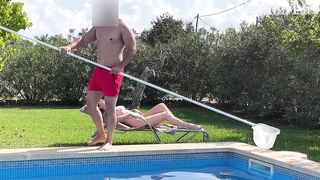 mother I'd like to fuck gets drilled hard and cummed at the pool