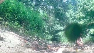 Nude woods waking with big jizz flow