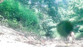 Nude woods waking with big jizz flow