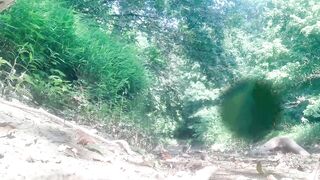 Nude woods waking with big jizz flow