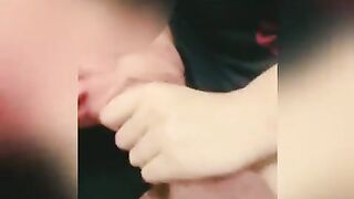 Suczka jest glodna mojej spermy po imprezie sylwrstrowej w hotelu, mloda zalicza ustny egzamin