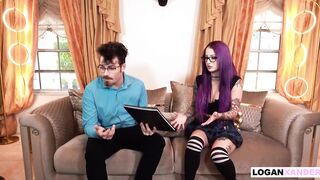 Sexy Pupil Valerica Steele has to Squirt on Her Professor for a Precious Grade - Logan Xander -