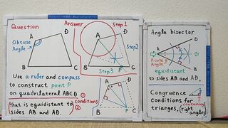 Tokyo 2024-first [1]Q9 Draw an Angle Bisector.[JapanMath]