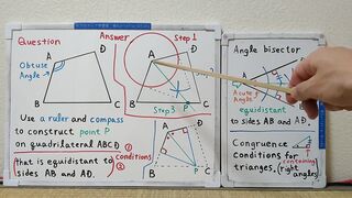 Tokyo 2024-first [1]Q9 Draw an Angle Bisector.[JapanMath]