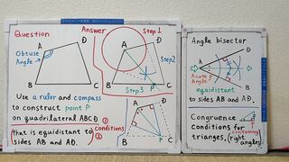 Tokyo 2024-first [1]Q9 Draw an Angle Bisector.[JapanMath]