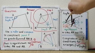 Tokyo 2024-first [1]Q9 Draw an Angle Bisector.[JapanMath]