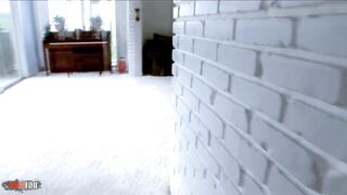 Awesome Brunette hair Aliana Love Gets Drilled Hard by a Large Ebony Dong