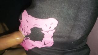 My throat and mouth are banged with a giant dong