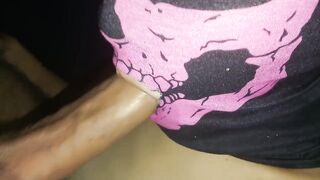 My throat and mouth are banged with a giant dong