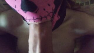 Teen hotty gets the cum this babe likes in her throat