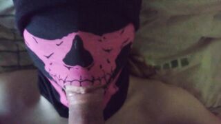 Teen hotty gets the cum this babe likes in her throat