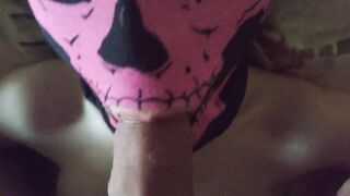 Teen hotty gets the cum this babe likes in her throat