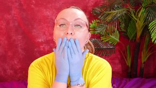 Asmr Movie scene with Medical Nitrile Gloves