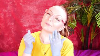Asmr Movie scene with Medical Nitrile Gloves