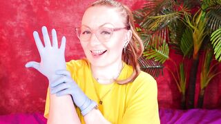 Asmr Movie scene with Medical Nitrile Gloves