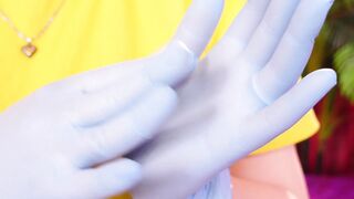Asmr Movie scene with Medical Nitrile Gloves