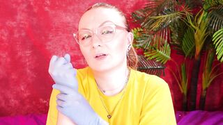 Asmr Movie scene with Medical Nitrile Gloves