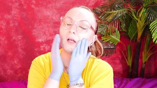 Asmr Movie scene with Medical Nitrile Gloves