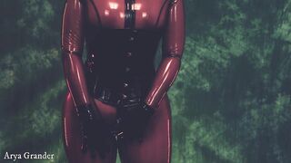 Hot Golden-haired mother I'd like to fuck in latex rubber catsuit likes to entice.. and being used for orgasms!