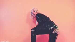 Hawt Golden-haired Latex Kinky mother I'd like to fuck