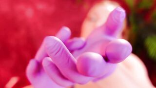 ASMR movie scene: medical gloves sounds, snaps, teasing
