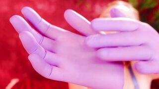 ASMR movie scene: medical gloves sounds, snaps, teasing