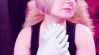 ASMR with nitrile gloves fetish.