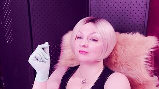 ASMR with nitrile gloves fetish.