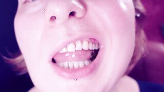 Eating Chewing Fetish: Giantess Vibes. No Chances for Little Jelly TeddyBears!