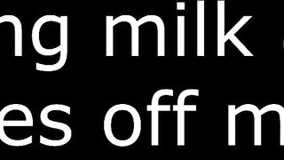 Eating milk and cookies off my booty