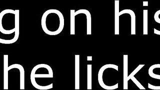 Peeing on his weenie and this guy licks me