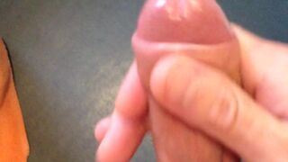 Jerking off my Hard Knob until I Cum in a Large Ejaculation
