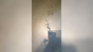 Jerking off my Hard Knob until I Cum in a Large Ejaculation