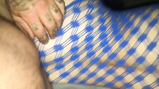 Corpulent butt shaking on cock