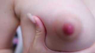 Ideal Petite Bazookas and Teats of a Schoolgirl Close Up! Nipps Play