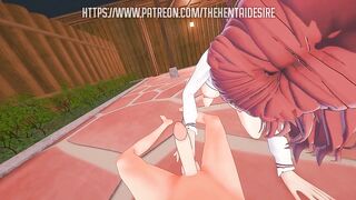 AI MIE DOES HER 1ST TIME ???? THE BEAUTY I LIKE FORGOT HER GLASSES COMICS