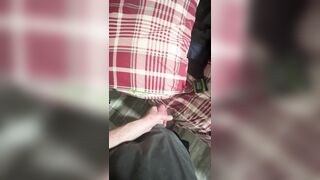 Stocking my cut jock hot penis