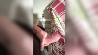 Stocking my cut jock hot penis